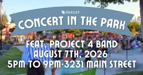Oakley Concert in the Park: Project 4 Band