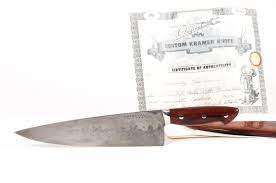Custom Bob Kramer Steel And Meteorite Chef S Knife With Certificate To Anthony Bourdain Anthony Bourdain Wood Polish Knife