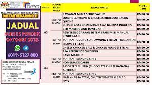 3) kursus tidak dibuka semua dlm setiap bulan, hanya kursus tertentu sahaja yang akan dibuka bergantung kepada pihak kolej. Kk Sg Petani On Twitter Jadual Kursus Pendek Bulan November 2018