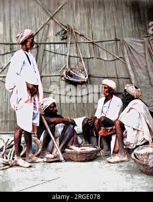 A group of four Golas (salt makers), India Stock Photo - Alamy