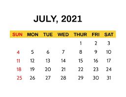 Is there a month calendar for july 2021? July 2021 Template Postermywall