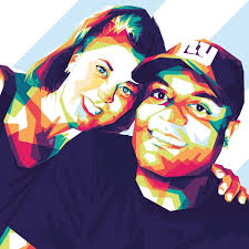 Custom Pop Art Oil Painting Your Photo to WPAP Pop Art Portrait (D50)