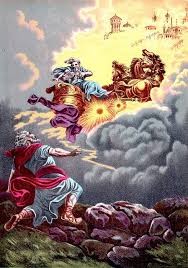 Elijah Goes To Heaven In A Whirlwind Bible Pictures Biblical Art Chariots Of Fire