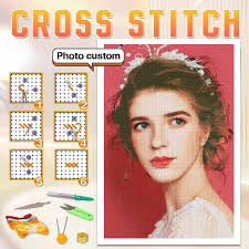 Criss Stitch COUNTED Cross Stitch Kit- Hidden Valley Cross Stitch Kit,  Modern Art Cross Stitch Needlecraft Kit, Mel Rodicq Art Needlepoint Kits  For Adults