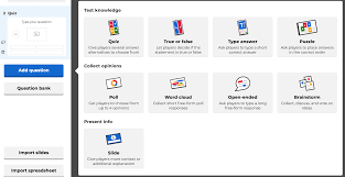 Question Types Hilfezentrum