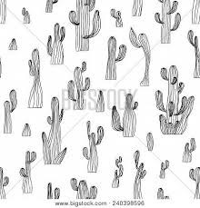 Saguaro cactus coloring pictures, worksheets for your child. Vector Seamless Vector Photo Free Trial Bigstock