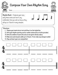In fact, many songwriters start by improvising. Compose Your Own Rhythm Song Music Theory Worksheets Music Lessons Learn Music