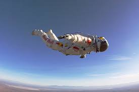 Felix baumgartner was also chasing the record for highest freefall distance, which could be measured from his initial jump point, at 39 043 meters, to the moment he opened his ripcord — at 2 514 meters above sea level. Skydiver Plans Supersonic Jump From Edge Of Space Csmonitor Com