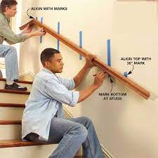 Install A New Stair Handrail Diy Stairs Stair Handrail Handrail