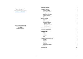 Free Business Plan Template Examples For Startups 2022