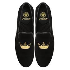 In this post we have added 40 creative king, queen and crown themed logo designs for your inspiration. Black Velvet Golden Crown Embroidery Slip On Shoes By Bareskin
