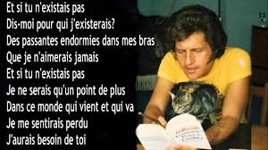 The single entered charts in multiple european countries, with its best performance in wallonia (french belgium), rising to no. Joe Dassin Et Si Tu N Existais Pas Paroles Joe Dassin French Songs Parole