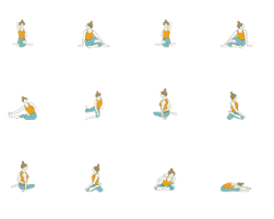 Intermediate Yoga Peak Pose Yoga Sequence For Bharadvajasana Twist Yoga Yoga Sequences Easy Yoga Workouts