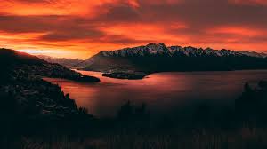 Tablet & smartphone | page 1 Wallpaper Mountains Sunset Lake Sky Fiery New Zealand 1920x1080 Jdotk 1544425 Hd Wallpapers Wallhere