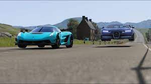 Koenigsegg Jesko Vs Ssc Tuatara Vs Bugatti Chiron At Highlands Bugatti Chiron Koenigsegg Bugatti