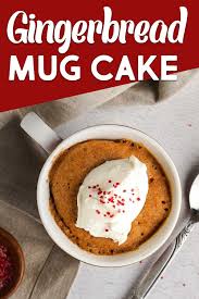 Gingerbread Mug Cake Nibble And Dine An Easy And Fast Holiday Recipe Recipe In 2020 Fast Holiday Recipes Dessert Recipes Easy Mug Cake