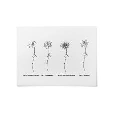 Florale Letters Tattoo Maiko Nagao Birth Flower Tattoos Narcissus Flower Tattoos Daffodil Tattoo