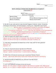 Answers provides students a complete resource to learn reproduction definition, reproduction course terms, theoretical and conceptual problems with the answer key at end of book. What Should I Know For Meiosis Key