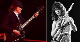 Obviously angus young is an excellent blues/rock guitarist. Angus Young Looks Back On Good Times Late Night Call With Eddie Van Halen
