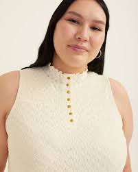 Hunter Sleeveless Mock Neck Knit