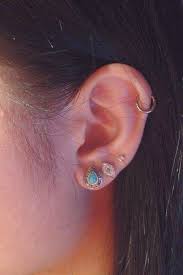 My Ideal Placement Cartilage With A Hoop And Double Lobe Stud Ear Piercings Ear Jewelry Cute Ear Piercings Ear