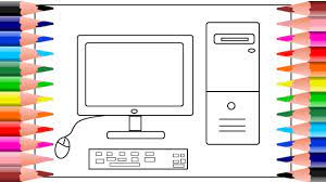 La tarjeta madre es el componente principal de un computador personal. Como Dibujar Una Computadora Facil Dibujos Para Colorear Youtube