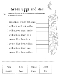 Green Eggs And Ham Worksheet Dr Seuss Activities Seuss Classroom Dr Seuss Day
