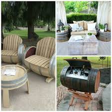 Weinfass Stehtisch Und Viele Andere Diy Mobel Aus Holzfass Gebastelt Weinfass Selbstgemachte Gartenmobel Outdoor Dekorationen