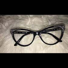 Shop the world's largest selection, 50% discounts. Swarovski Accessories Swarovski Black Cat Eye Frame Glasses Poshmark