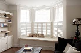 Cafe Style Shutters Cafe Style Shutters Bay Window Living Room Bay Window Seat