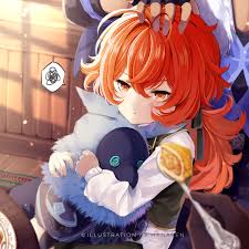 Diluc is a major character in the manga, and it shows his dark backstory. Diluc Genshin Impact Fanart By Hanapen On Deviantart