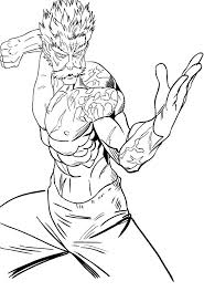 One Punch Man Coloring Page Coloring Pages One Punch Man One Punch
