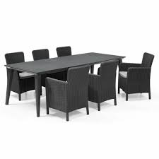 Allibert Mobilier De Jardin 7 Pieces Nicole Graphite Ensemble Salon De Jardin Ensemble Salon De Jardin Mobilier Jardin Meuble Jardin