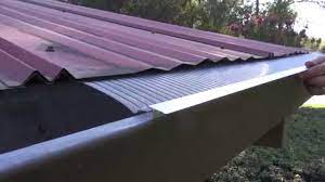 This keeps water moving away from your roof. Easyon Gutterguard Installing On Corrugated Metal Roof Youtube