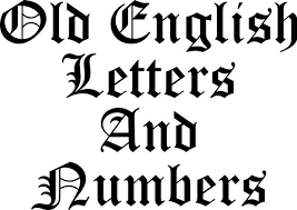 The new old english font has thicker hairline strokes than those of the usual old english fonts. Old English Font Letters And Numbers