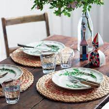 des sets de table en raphia brode sets de table set de table table