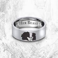 Beauty And The Beast Engagement Ring Disney Wedding Band Disney Promise Ring Bella And Beast Disney Engagement Rings Disney Wedding Rings Cool Wedding Rings