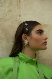 Pendientes Estrella María plata