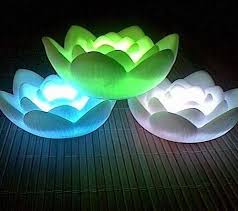 Creative Home Light Led Colorful Lotus Light Creative Home Color Change Night Light 53 Paper Lamp Novelty Lamp Lamp