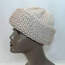 Hand Knit Russian Style Hat Winter Hat In Oatmeal Warm Ski Cap Wool Toque Cossack Hat Ready To Ship Russian Style Hat Hat Fashion Winter Hats
