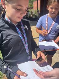 MRS. BLANTON'S 6th GRADE CLASS IS AT IT AGAIN! Students in Mrs. Blanton's  class made connections with Brian's survival skills, the protagonist in  Hatchet, to their own environment by practicing observations and