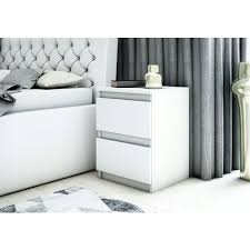 La lueur douce et chaude de la lumière est idéale pour créer une ambiance relaxante pour se détendre avant de se coucher. Davos Table De Chevet Contemporain Chambre 40x30x30 Cm 2 Tiroirs Chevet Table D Appoint Blanc Blanc Ha G003 Biala