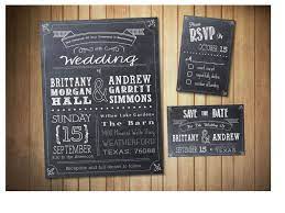 Chalkboard Style Wedding Invitation Set With Save The Dates Etsy Chalkboard Wedding Invitations Wedding Invitation Sets Wedding Invitations