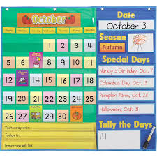 Todays Calendar Pocket Chart Walmart Com