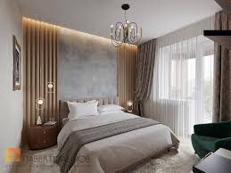 дизайн спальни 15 кв м в современном стиле фото Foto Spalnya Iz Proekta Dizajn Kvartiry V Sovremennom Stile Zhk Home Sweet Home 129 Kv M Interery Spalni Kvartirnye Idei Glavnye Spalni