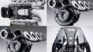 Stuffing the turbos in an engine's v makes sense because it concentrates exhaust heat and momentum to spin the turbochargers'. Mercedes Amg New Twin Turbo 5 5 Litre V8 Engine Revealed