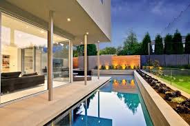 The best l shaped house floor plans. White House Accommodating An L Shaped Alfresco Pool In Caulfield North By Serenity Pools Alfresco Pools Backyard Decor Small Balcony Design