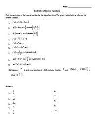 Derivatives practice worksheet math 1a, section 103 derivatives of trig functions worksheet with answers derivative worksheets include practice handouts based on power rule, product rule. Derivative Worksheet With Solutions Nidecmege