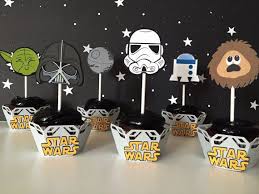 Star Wars Cupcake Toppers Set Of 12 Star Wars Themed Party Decorations Star Wars Cupcake Pic Star Wars Theme Party Star Wars Baby Shower Star Wars Decor