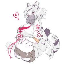 291979 - safe, artist:shisantian, hannah (mahjong soul), big cat, feline,  mammal, tiger, anthro, mahjong soul, 1:1, 2023, absurd resolution, belly  button, big breasts, bottomwear, breasts, clothes, ear piercing, earring,  female, fluff, fur,